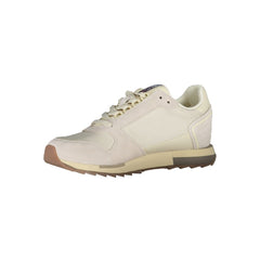 Napapijri Brown Leather Men Sneaker -   -  Napapijri.