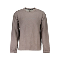 Calvin Klein Chic Brown Brushed Logo Sweatshirt -   -  Calvin Klein.