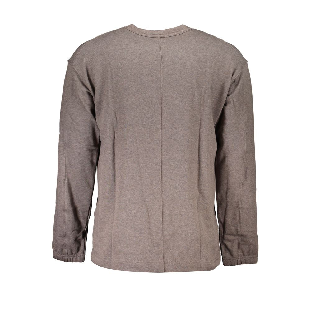 Calvin Klein Chic Brown Brushed Logo Sweatshirt -   -  Calvin Klein.