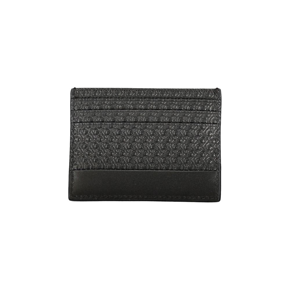 Calvin Klein Sleek Black Contrast Card Holder -  Card Holder for Men -  Calvin Klein.