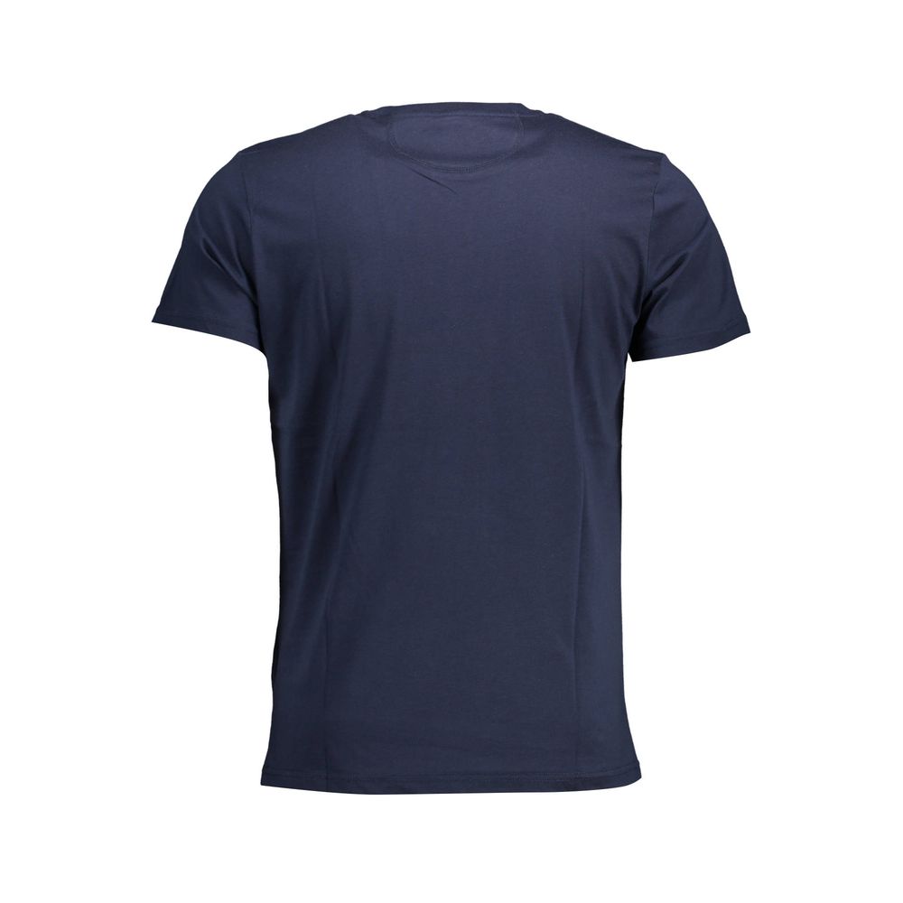 La Martina Chic Crew Neck Cotton Tee in Blue -   -  La Martina.
