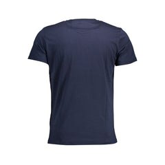 La Martina Chic Crew Neck Cotton Tee in Blue -   -  La Martina.
