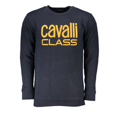 Cavalli Class Blue Cotton Sweater -   -  Cavalli Class.