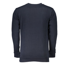 Cavalli Class Blue Cotton Sweater -   -  Cavalli Class.