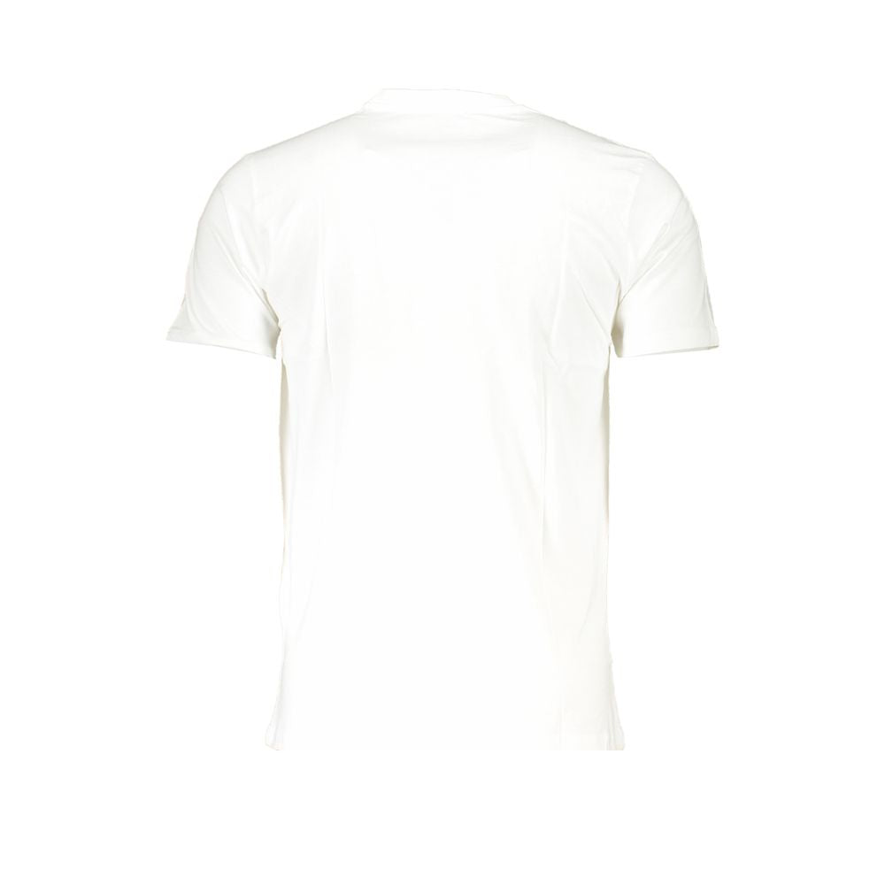 Cavalli Class White Cotton T-Shirt -   -  Cavalli Class.