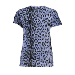 Cavalli Class Light Blue Cotton Women Top -   -  Cavalli Class.