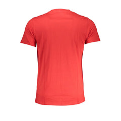 Cavalli Class Red Cotton T-Shirt -   -  Cavalli Class.