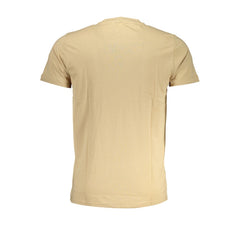 Cavalli Class Beige Cotton T-Shirt -   -  Cavalli Class.