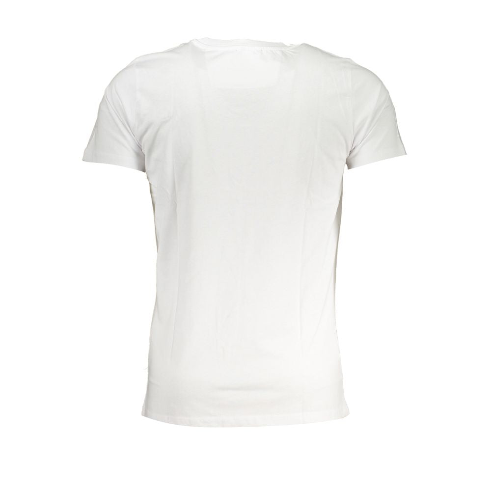 Cavalli Class White Cotton T-Shirt -   -  Cavalli Class.