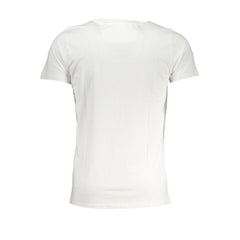 Cavalli Class White Cotton T-Shirt -   -  Cavalli Class.