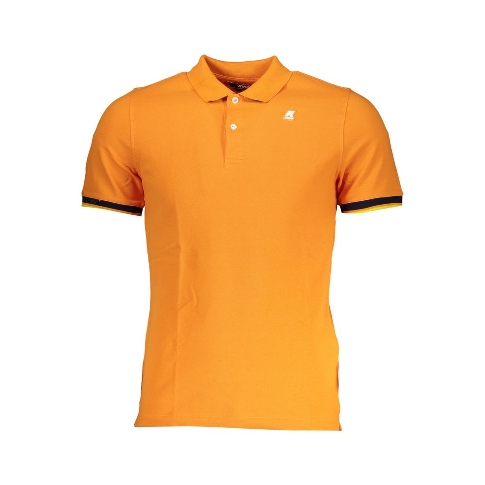 K-WAY Vibrant Orange Contrast Detail Polo -   -  K-WAY.