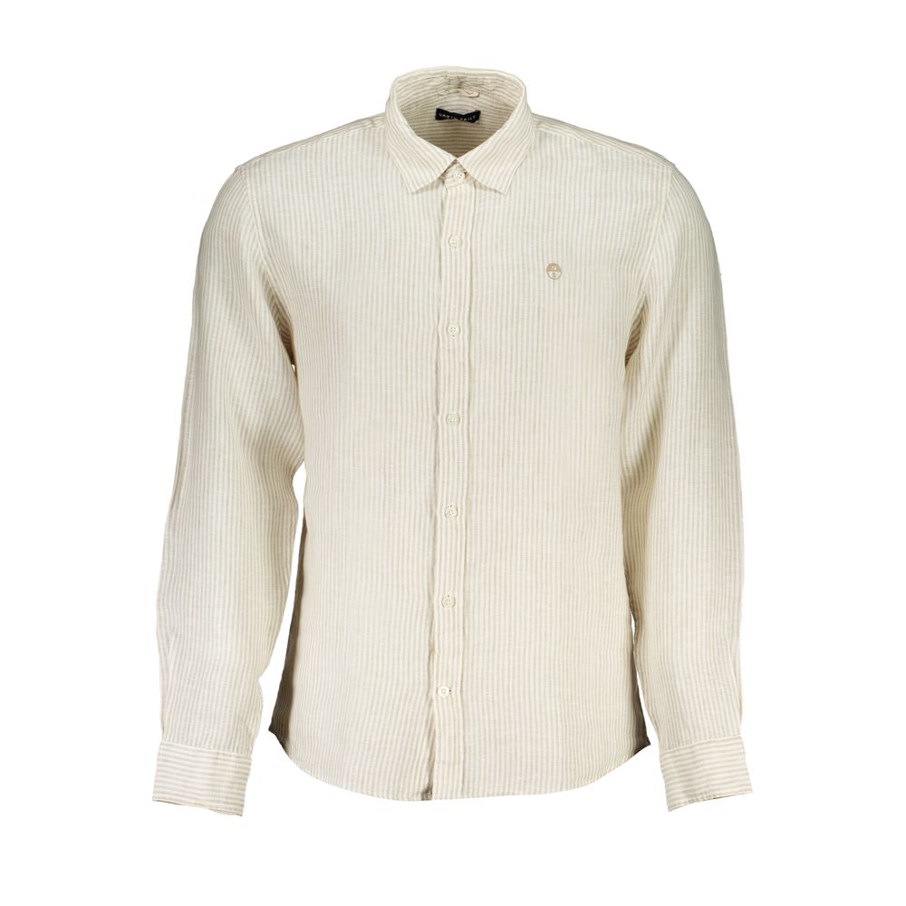 North Sails Beige Linen Shirt -   -  North Sails.