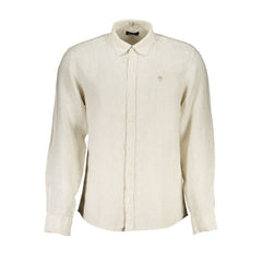 North Sails Beige Linen Shirt -   -  North Sails.