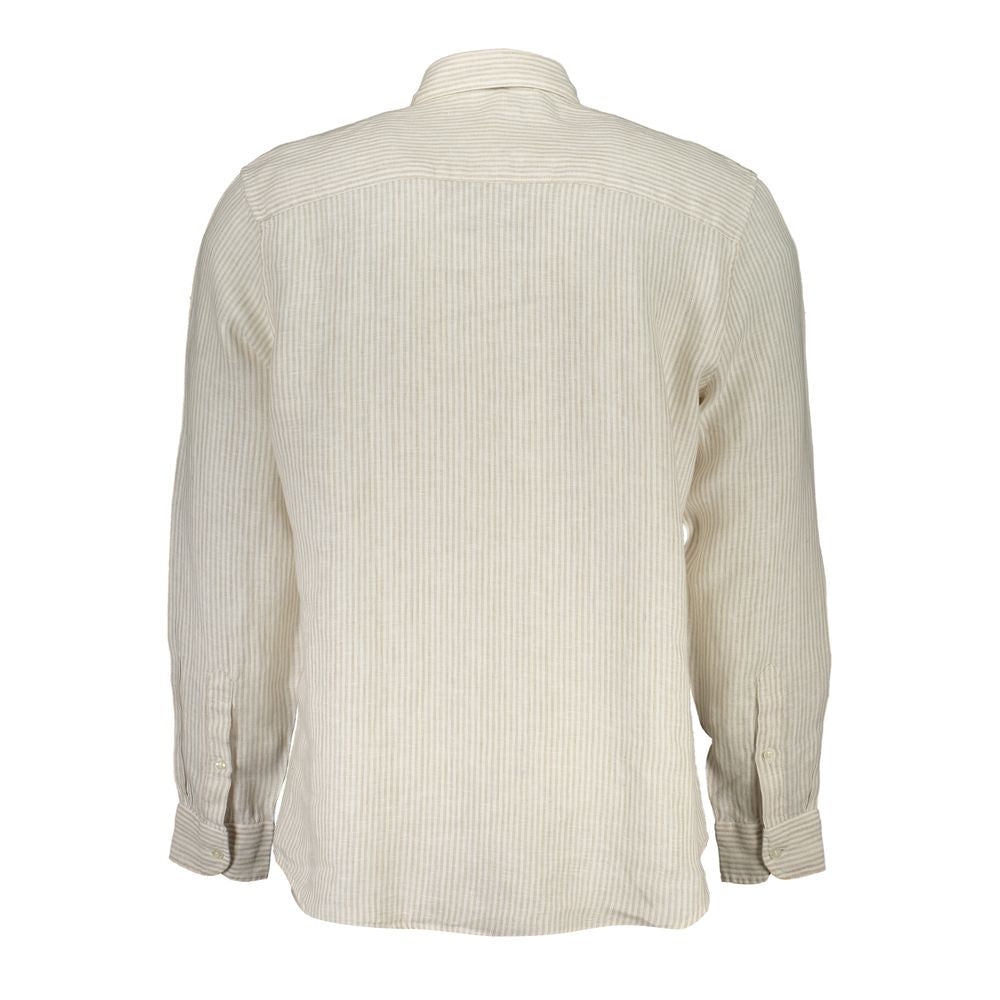 North Sails Beige Linen Shirt -   -  North Sails.