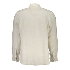 North Sails Beige Linen Shirt -   -  North Sails.