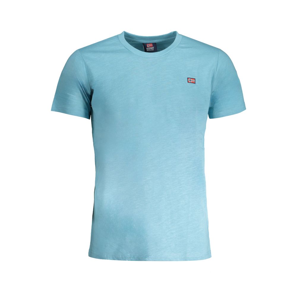 Norway 1963 Light Blue Cotton Men T-Shirt -   -  Norway 1963.