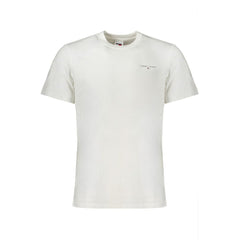 Tommy Hilfiger White Cotton Men T-Shirt -   -  Tommy Hilfiger.