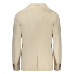 Guess Jeans Beige Cotton Jacket -   -  Guess Jeans.