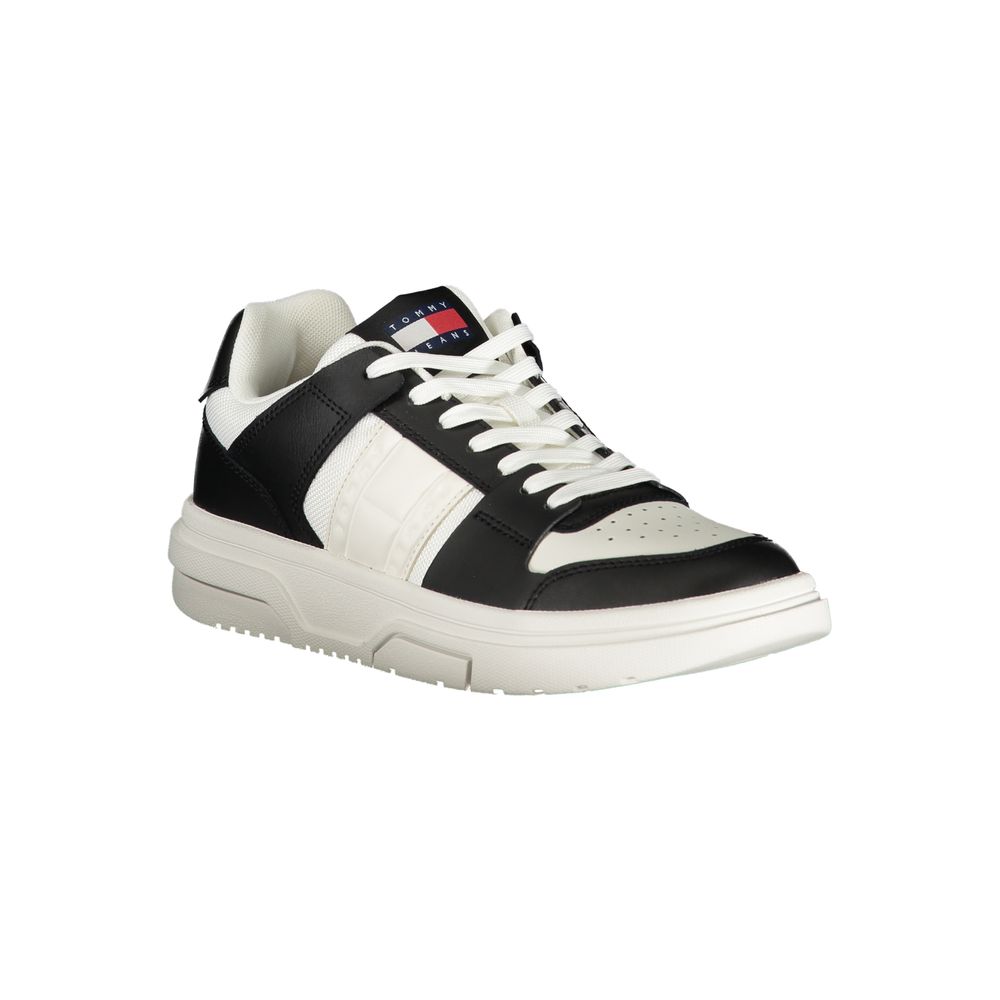 Tommy Hilfiger Black Leather Women Sneaker -   -  Tommy Hilfiger.