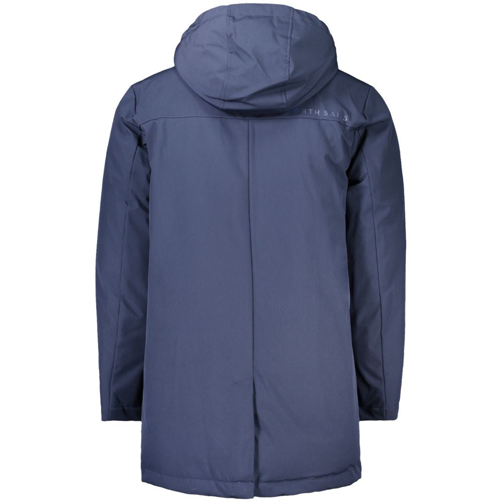 North Sails Blue Polyester Men Jacket -   -  North Sails.