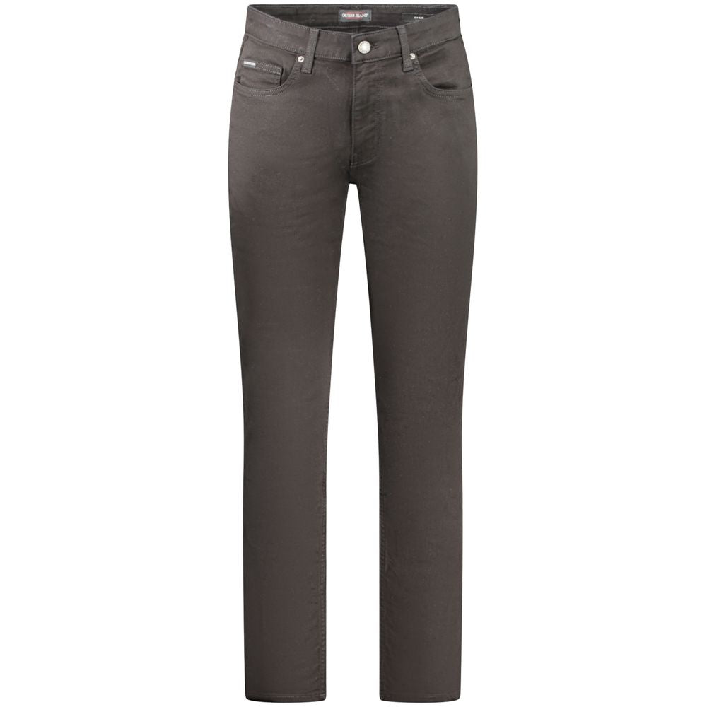 Guess Jeans Black Cotton Men Slim Jean -   -  Guess Jeans.