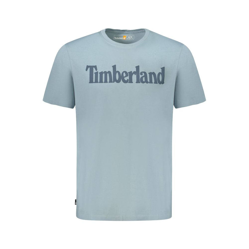 Timberland Light Blue Organic Cotton Men T-Shirt -   -  Timberland.