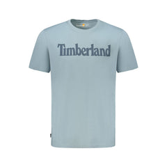 Timberland Light Blue Organic Cotton Men T-Shirt -   -  Timberland.