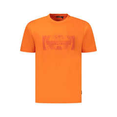 Napapijri Orange Cotton Men T-Shirt -   -  Napapijri.