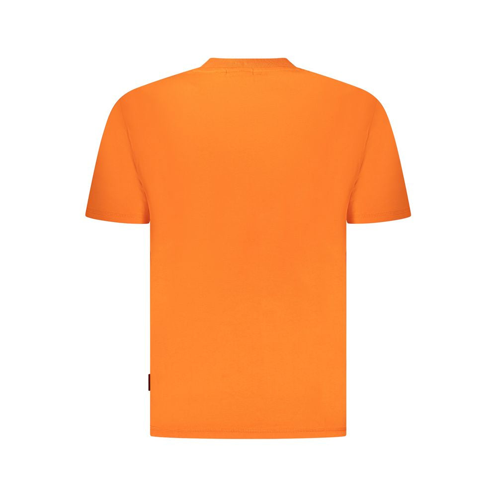 Napapijri Orange Cotton Men T-Shirt -   -  Napapijri.