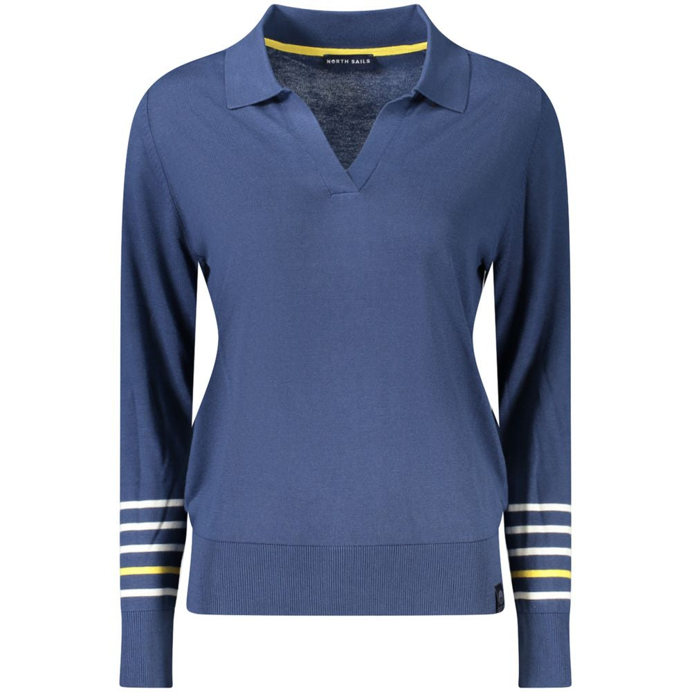 North Sails Blue Cotton Women Sweater -   -  North Sails.