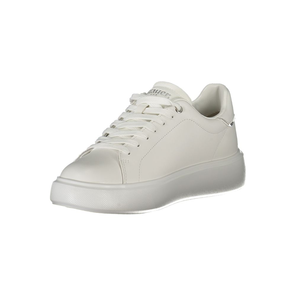 Blauer White Leather Women Sneaker -   -  Blauer.