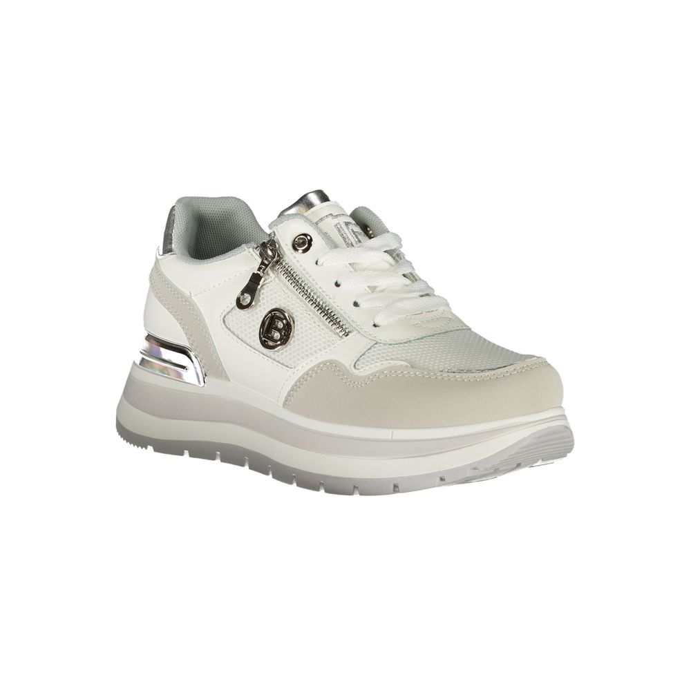 Laura Biagiotti White Polyester Women Sneaker -   -  Laura Biagiotti.