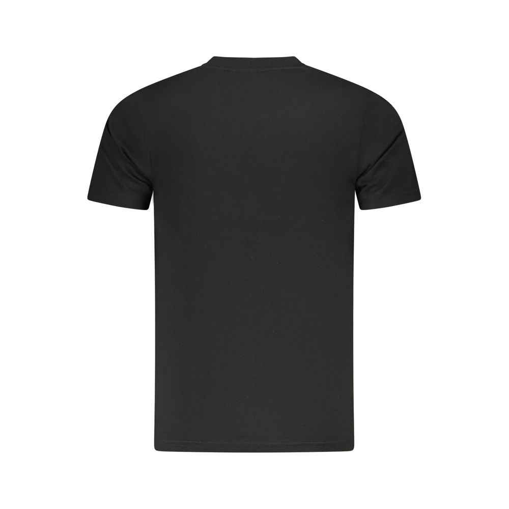 Cavalli Class Black Cotton Men T-Shirt -   -  Cavalli Class.