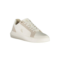 Calvin Klein White Leather Men Sneaker -   -  Calvin Klein.
