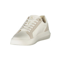 Calvin Klein White Leather Men Sneaker -   -  Calvin Klein.