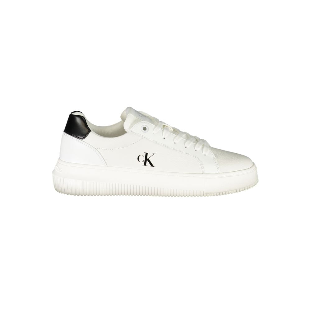Calvin Klein White Leather Women Sneaker -   -  Calvin Klein.
