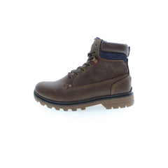 U.S. POLO ASSN. Brown Polyester Men Boot -   -  U.S. POLO ASSN..