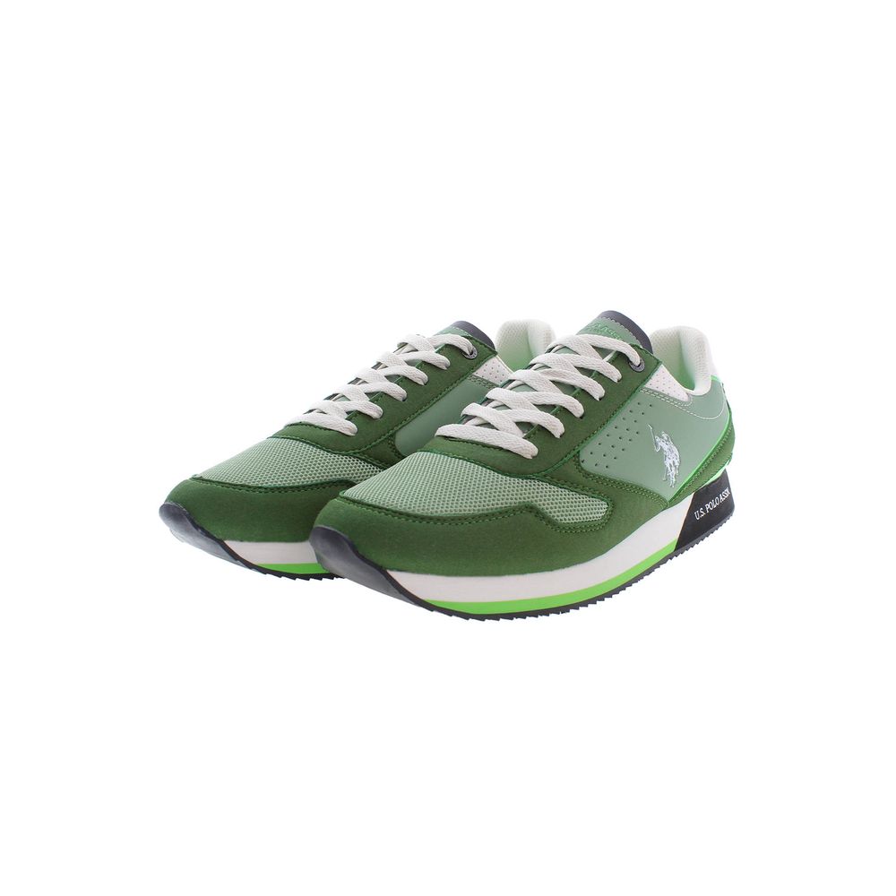 U.S. POLO ASSN. Green Polyester Men Sneaker -   -  U.S. POLO ASSN..