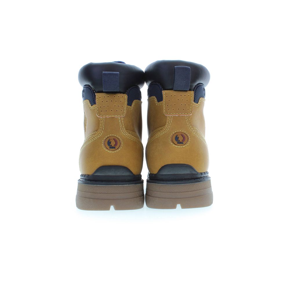 U.S. POLO ASSN. Beige Polyester Men Boot -   -  U.S. POLO ASSN..