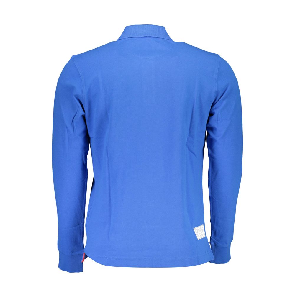 La Martina Elegant Long-Sleeved Polo in Chic Blue -   -  La Martina.
