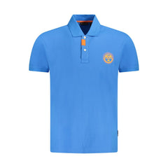 Napapijri Blue Cotton Men Polo Shirt -   -  Napapijri.