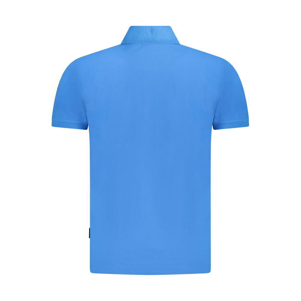 Napapijri Blue Cotton Men Polo Shirt -   -  Napapijri.