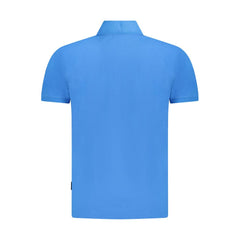 Napapijri Blue Cotton Men Polo Shirt -   -  Napapijri.