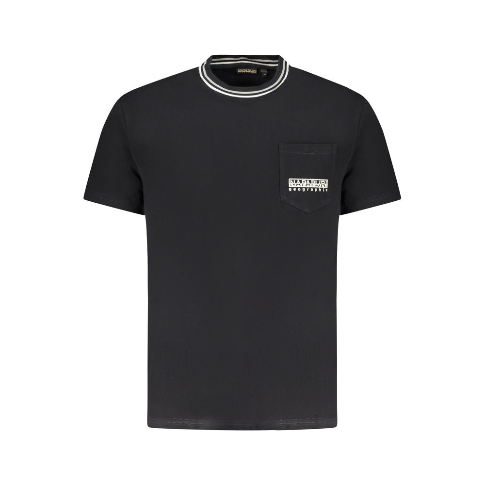 Napapijri Black Cotton T-Shirt -   -  Napapijri.