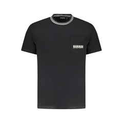 Napapijri Black Cotton T-Shirt -   -  Napapijri.