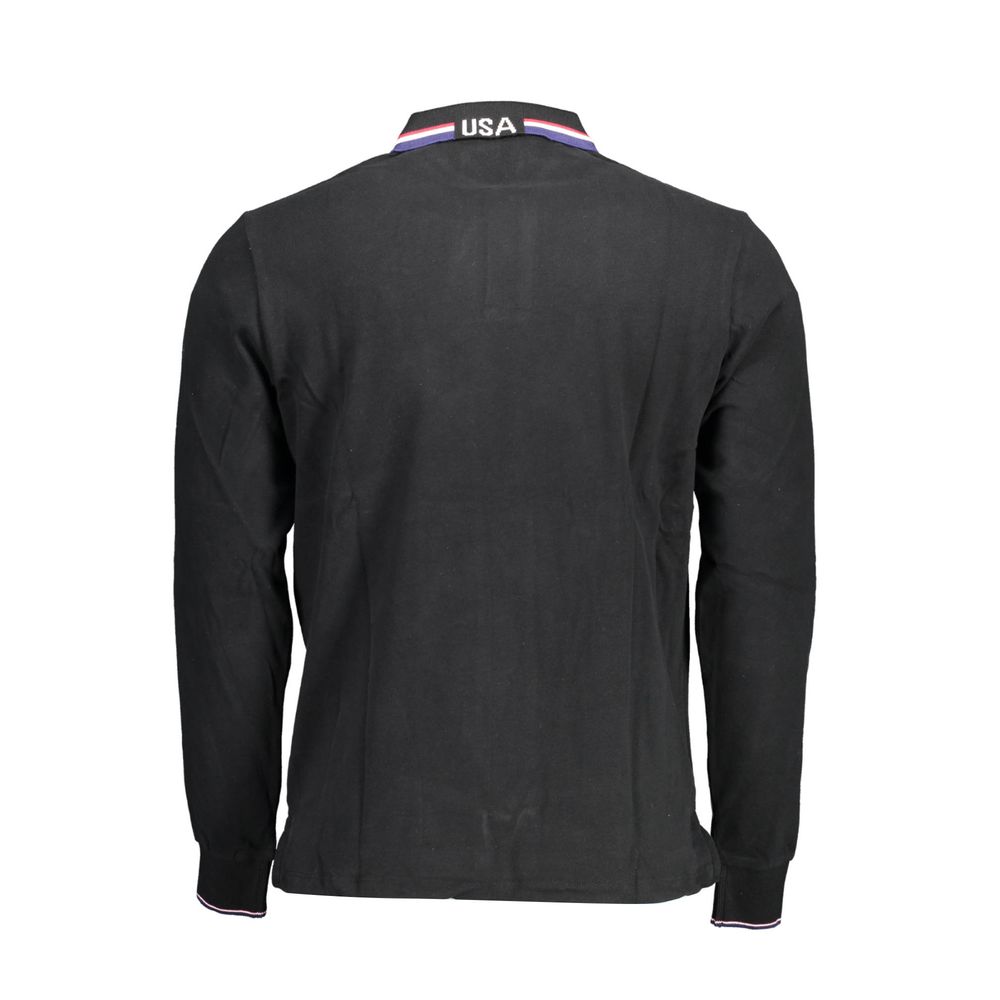 U.S. POLO ASSN. Black Cotton Men Polo Shirt -   -  U.S. POLO ASSN..