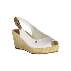 Tommy Hilfiger White Cotton Sandal -   -  Tommy Hilfiger.