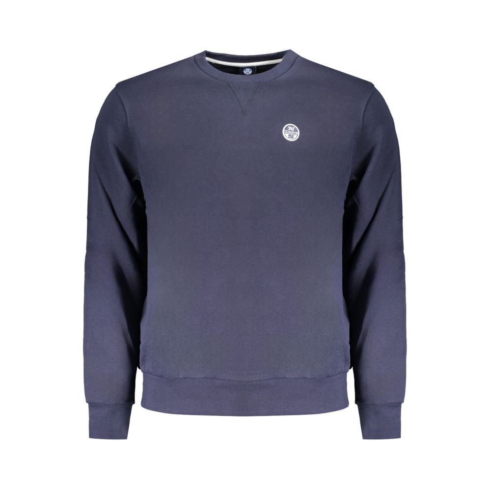 North Sails Blue Cotton Men Sweater -   -  North Sails.