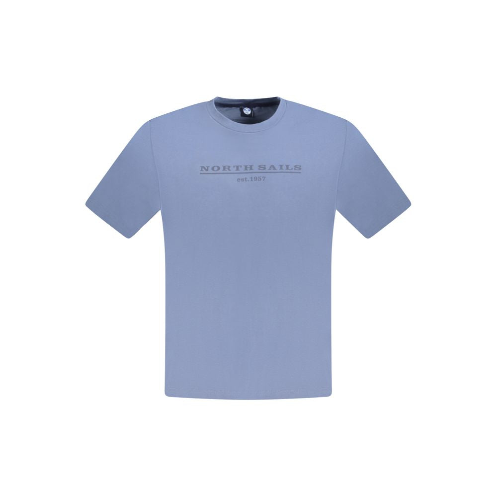 North Sails Blue Cotton Men T-Shirt -   -  North Sails.