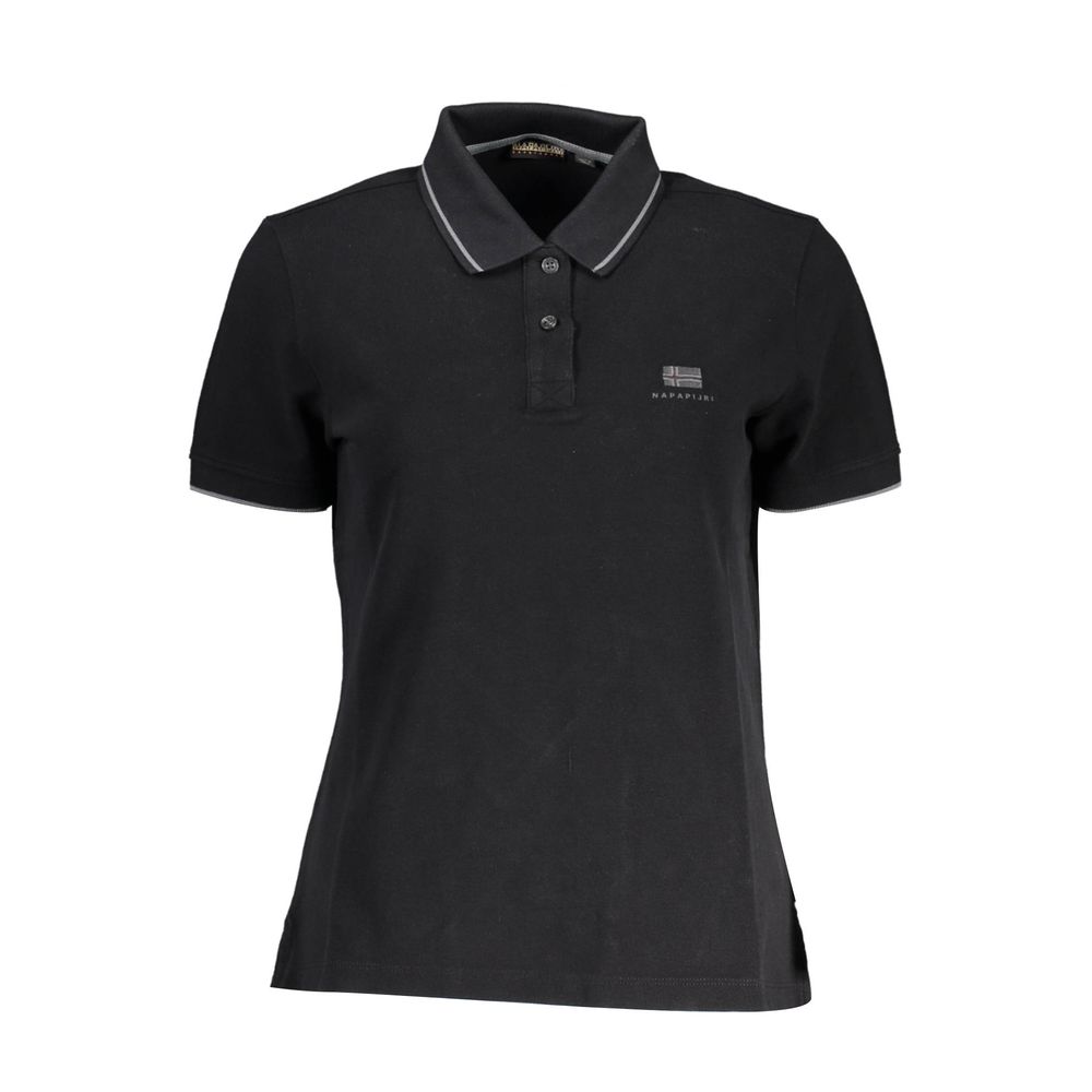 Napapijri Black Cotton Women Polo Shirt -   -  Napapijri.